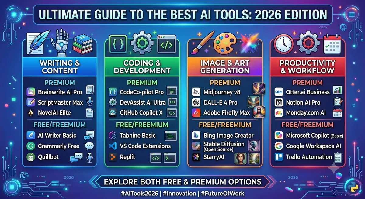 Best AI Tools in 2026: Free and Paid Picks List Best AI Tools in 2026: Free and Paid Picks List