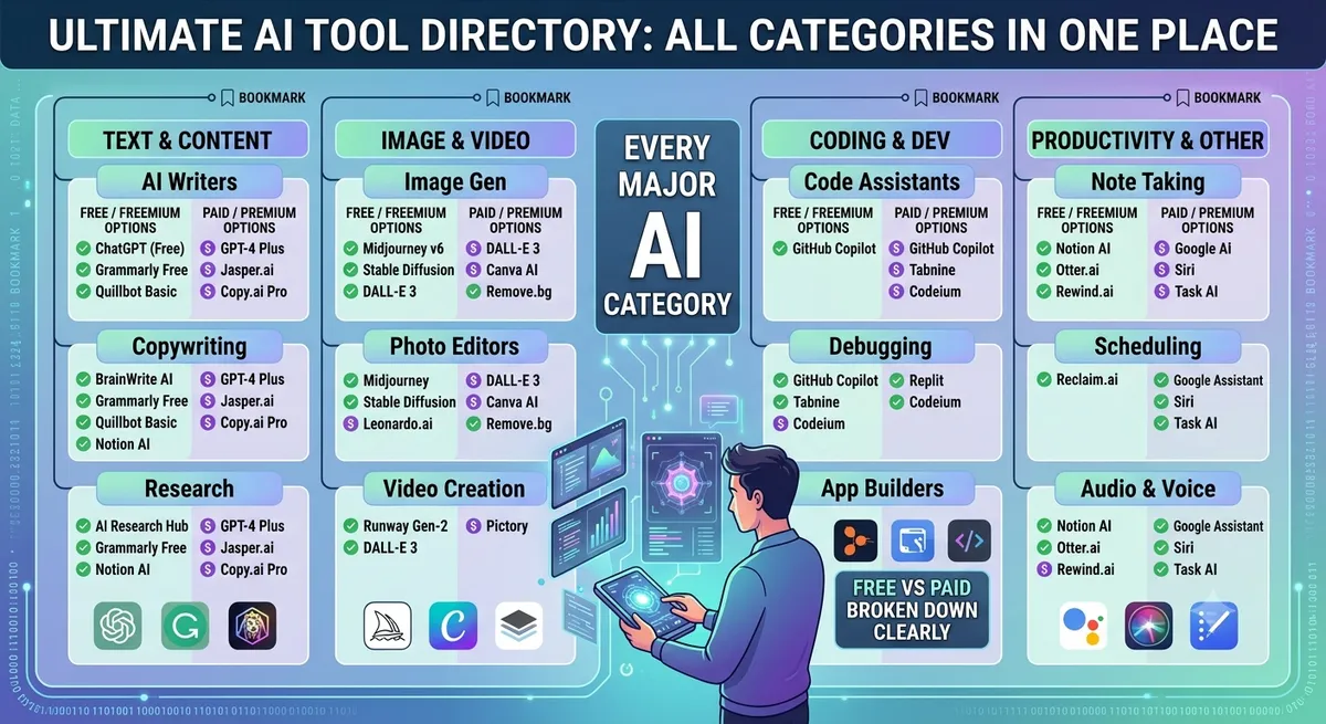 All AI Tools in One Place: 2026 Ultimate List All AI Tools in One Place: 2026 Ultimate List